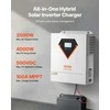 Hibridinis saulės inverteris įkroviklis 3500W 220/230V, MPPT valdiklis, su WiFi, suderinamas su 24V baterija, grynos sinusinės bangos inverteris saulės energijos sistemoms