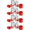Hidraulinės greitos jungtys, 1/2" korpusas, 1/2" NPT sriegis, 4 poros, 45.5 L/min greitosios movos, hidraulinių žarnų jungtys