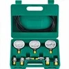 Hidraulinio slėgio bandymo rinkinys ekskavatoriams ir traktoriams, 3 manometrai, 6 jungtys, 3 žarnos, nešiojamas dėklas, hidraulinis matuoklis, ekskavatoriaus slėgio tikrintuvas