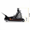 Humberg Hidraulinis automobilinis domkratas, žemo profilio, sunkiasvoris, automobiliams ir furgonams, 2.5 tonos keliamosios galios, su guminiais padais