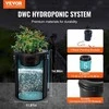 Hidroponinė sistema su oro pompa ir viršutinio lašinimo rinkiniu lapinėms daržovėms, DWC sistema be dirvožemio patalpose, giliavandenė kultūra, daržovių auginimui