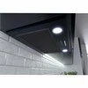 Įmontuojamas gartraukis, 60 cm, juodas, virtuvei, efektyvi ventiliacija, su LED apšvietimu