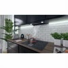 Įmontuojamas gartraukis, 60 cm, juodas, virtuvei, efektyvi ventiliacija, su LED apšvietimu