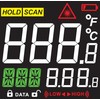 Infraraudonųjų spindulių termometras, nuo -50C iki +650C, su LCD ekranu