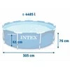 Intex Karkasinis sodo baseinas, 305 x 76 cm, apvalus šeimos baseinas, lengvas surinkimas, didelės talpos baseinas