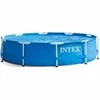 Intex Karkasinis sodo baseinas, 305 x 76 cm, su pompa ir filtru, apvalus šeimos baseinas, lengvai surenkamas baseinas, vasaros lauko baseinas