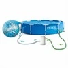Intex Karkasinis sodo baseinas, 305 x 76 cm, su pompa ir filtru, apvalus šeimos baseinas, lengvai surenkamas baseinas, vasaros lauko baseinas