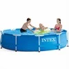 Intex Karkasinis sodo baseinas, 305 x 76 cm, su pompa ir filtru, apvalus šeimos baseinas, lengvai surenkamas baseinas, vasaros lauko baseinas