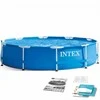 Intex Karkasinis sodo baseinas, 305 x 76 cm, apvalus šeimos baseinas, lengvas surinkimas, didelės talpos baseinas