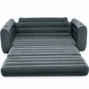 Intex Pripučiama sofa-lova, 2-in-1 konvertuojama kušetė, patogi veliūrinė oro sofa, svečių lova, nešiojama sofa svetainei