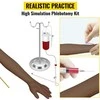 Intraveninės praktikos rankos rinkinys, Tamsios odos flebotomijos modelis, Reguliuojamas stovas, Keičiamos venos ir oda, Pilnas rinkinys su priedais, Nešiojimo krepšys