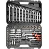 Įrankių rinkinys 1/4", 3/8" ir 1/2", 111 dalių, galvučių rinkinys, mechaniko įrankių rinkinys