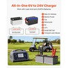Išmanusis akumuliatorių įkroviklis automobiliams, valtims, motociklams, žoliapjovėms, 30A 6V 12V 24V su LCD ekranu, palaikomasis įkroviklis desulfatorius, LiFePO4 švino rūgšties ličio akumuliatorių kroviklis