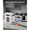Įtampos keitiklis, 2000VA, 220V į 110V galios transformatorius su USB, JAV prietaisams, kelioninis maitinimo adapteris, įtampos reguliatorius