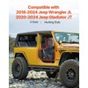 Jeep vamzdinės durys, 2 durų Wrangler JL vamzdinės durys, bekelės durys Jeep, sunkiosios Jeep durys, atviro oro Jeep priedai
