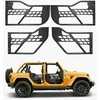 Jeep vamzdinės durys, 4 durų Jeep Wrangler JL vamzdinės durys, bekelės durys, nuimamos Jeep durys, Jeep Wrangler priedai