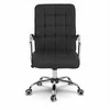 Juoda audinio biuro kėdė, ergonomiškas dizainas, reguliuojamas aukštis, namams ir biurui, patogi užduočių kėdė, vadovo kėdė