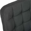 Juoda audinio biuro kėdė, ergonomiškas dizainas, reguliuojamas aukštis, namams ir biurui, patogi užduočių kėdė, vadovo kėdė