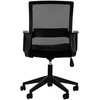 Juoda biuro kėdė, ergonomiškas dizainas, reguliuojamas aukštis, patogus sėdėjimas, kompiuterio kėdė, darbo kėdė