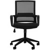 Juoda biuro kėdė, ergonomiškas dizainas, reguliuojamas aukštis, patogus sėdėjimas, kompiuterio kėdė, darbo kėdė