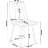Juodo aksomo valgomojo kėdė, ergonomiška, 120 kg, patogi, minkšta, virtuvės kėdė su atlošu
