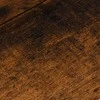 Juodo metalo ir sendinto ąžuolo dviejų aukštų gėlių stovas, loft stiliaus, augalų lentyna, kaimiškas gėlių stovas