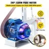 Juostinio šlifuoklio įrenginys metalui ir medžiui, kintamo greičio, 1,5 kW elektrinis juostinis šlifuoklis, stalinės šlifavimo staklės, kombinuotas šlifuoklis