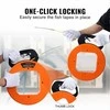 Kabelių tempimo juosta komerciniams ir gyvenamiesiems elektros instaliacijos darbams, stiklo pluoštas 60.96 m, plastikinis dėklas, nelaidi elektrai vielos traukimo spiralė