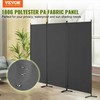 Kambario pertvara biurui, miegamajam, valgomajam, darbo kambariui, 3 dalių sulankstoma privatumo sienelė, audinio pertvara, laisvai pastatoma, pilka, privatumo ekranas, sulankstoma pertvara, vidaus pertvara