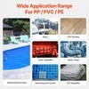 Karšto oro plastiko suvirinimo aparatas PVC TPO vinilo suvirinimui, 1600W fenas su 17 priedų, plastiko stogų dangos suvirinimo rinkinys, pramoninis lituoklis