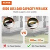 Kemperiniai RV stabilizavimo domkratai, 4 vnt., aliuminiai, 11-17 colių, 6000 lbs, priekaboms, nameliams ant ratų