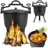 Ketaus puodas ant laužo, 8 l, nuimamomis kojomis - kazanams, troškiniams, sriuboms