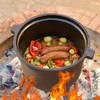 Ketaus puodas ant laužo, 8 l, nuimamomis kojomis - kazanams, troškiniams, sriuboms