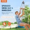 Kiemo lyno trasa vaikams ir suaugusiems, 52 pėdų ilgio lauko lyno trasa, pramogos žaidimų aikštelėje, greitai paruošiama lyno trasa, vaikų lyno trasos rinkinys