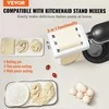 KitchenAid Makaronų gaminimo priedas pastatomam mikseriui, „trys viename“ nerūdijančio plieno kočiotuvas ir pjaustyklė, reguliuojamo storio makaronų mašinėlė, spagečių ir fettuccine pjaustymo rinkinys