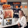 Komercinė apelsinų sulčiaspaudė, automatinė citrusinių vaisių sulčiaspaudė restoranams, 120 W elektrinė apelsinų sulčiaspaudė, didelio našumo sulčių ekstraktorius