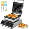 Komercinė vaflinė, 2000W didelės galios nerūdijančio plieno, nelipni vaflinė, skirta kepyklai, restoranui, šeimai