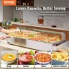 Komercinis elektrinis maisto šildytuvas, stalviršio bufetas, 8 x 8L nerūdijančio plieno su stiklo apsauga, viešbučio maisto šildytuvas, vakarėlių maisto šildytuvas