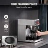 Komercinis lašelinio kavos aparatas 12 puodelių, 3 stikliniais karafais, triguba šildymo plokšte, greito paruošimo kavos aparatas kavinėms, biurams, restoranams, didelės talpos kavos virimo