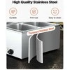 Komercinis maisto šildytuvas, 1500W elektrinis garinis bain marie, 4 indų nerūdijančio plieno maisto šildytuvas maitinimui