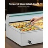 Komercinis maisto šildytuvas, 1500W elektrinis garinis „Bain Marie“, 9 indų nerūdijančio plieno bufeto serveris maitinimui