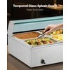 Komercinis maisto šildytuvas, 1700W elektrinis garinis bain marie, nerūdijančio plieno bufeto serveris maitinimui, restoranui, vakarėliui, 8 indų maisto šildytuvas