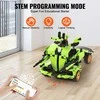 Konstruktorius vaikams: 2in1 robotas-automobilis valdomas pulteliu/programėle, edukacinis rinkinys, RC robotas, mašina