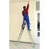 Kopėčios pastoliai, 4 funkcijų kopėčių platforma, stabili darbo platforma, reguliuojamo aukščio platforma, sprendimas darbui aukštyje