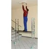 Kopėčios pastoliai, 4 funkcijų kopėčių platforma, stabili darbo platforma, reguliuojamo aukščio platforma, sprendimas darbui aukštyje