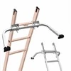 Kopėčių stabilizatorius ištraukiamoms kopėčioms, tvirtas sieninis priedas stogo latakams, lengvai naudojamas su neslystančiomis guminėmis kojelėmis, 150 kg apkrova, kopėčių atrama, stogo kopėčių laikiklis