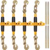 Krovinio rišimo mechanizmas 0.9-1.27 cm, G80 kabliais 5443 kg, su neslystančia rankena, sunkvežimiams, priekaboms, ratinis krovinio tvirtinimas