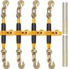 Krovinio rišimo mechanizmas 0.9-1.27 cm, G80 kabliais 5443 kg, su neslystančia rankena, sunkvežimiams, priekaboms, ratinis krovinio tvirtinimas
