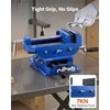 Kryžminis gręžimo staklių spaustuvas medžio apdirbimui, CNC frezavimo staklėms, sunkaus tipo ketus, 101.6 mm žiaunų plotis, 2 krypčių X-Y ašių stalinis spaustuvas, darbastalio gnybtas