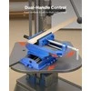 Kryžminis gręžimo staklių spaustuvas medžio apdirbimui, CNC frezavimo staklėms, sunkaus tipo ketus, 101.6 mm žiaunų plotis, 2 krypčių X-Y ašių stalinis spaustuvas, darbastalio gnybtas